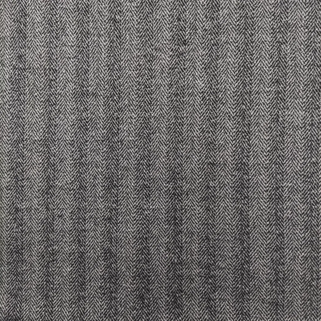 Knitted Polyester Rayon in Herringbone Pattern Vertical Jacquard Knit Fabric for Garment