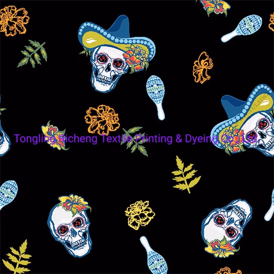 Benutzerdefinierter digitaler Cartoon-bedruckter gewebter Leinen-Baumwollstoff