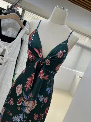 Modekleidung Sommerbekleidung Damenkollektion Lady Longuette Floral Beach Slip Dress Kleidungsstück Maßgeschneiderte Kleidung Sexy Trägerkleid China Hersteller