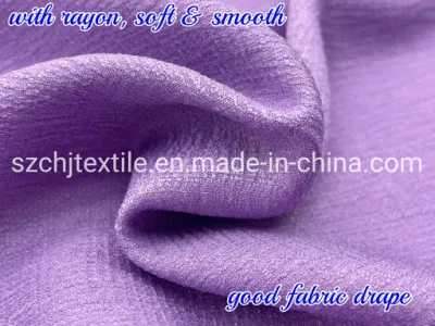 Weicher Dobby-Rayon-Chiffon-Stoff für sommerliche Damenröcke/-hemden